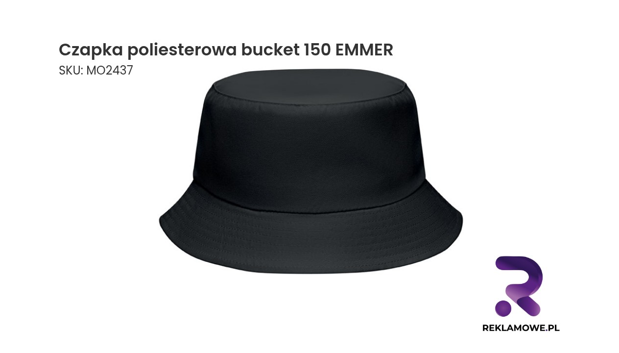 Czapka poliesterowa bucket 150 EMMER Czapka poliesterowa typu bucket marki EMMER, model 150