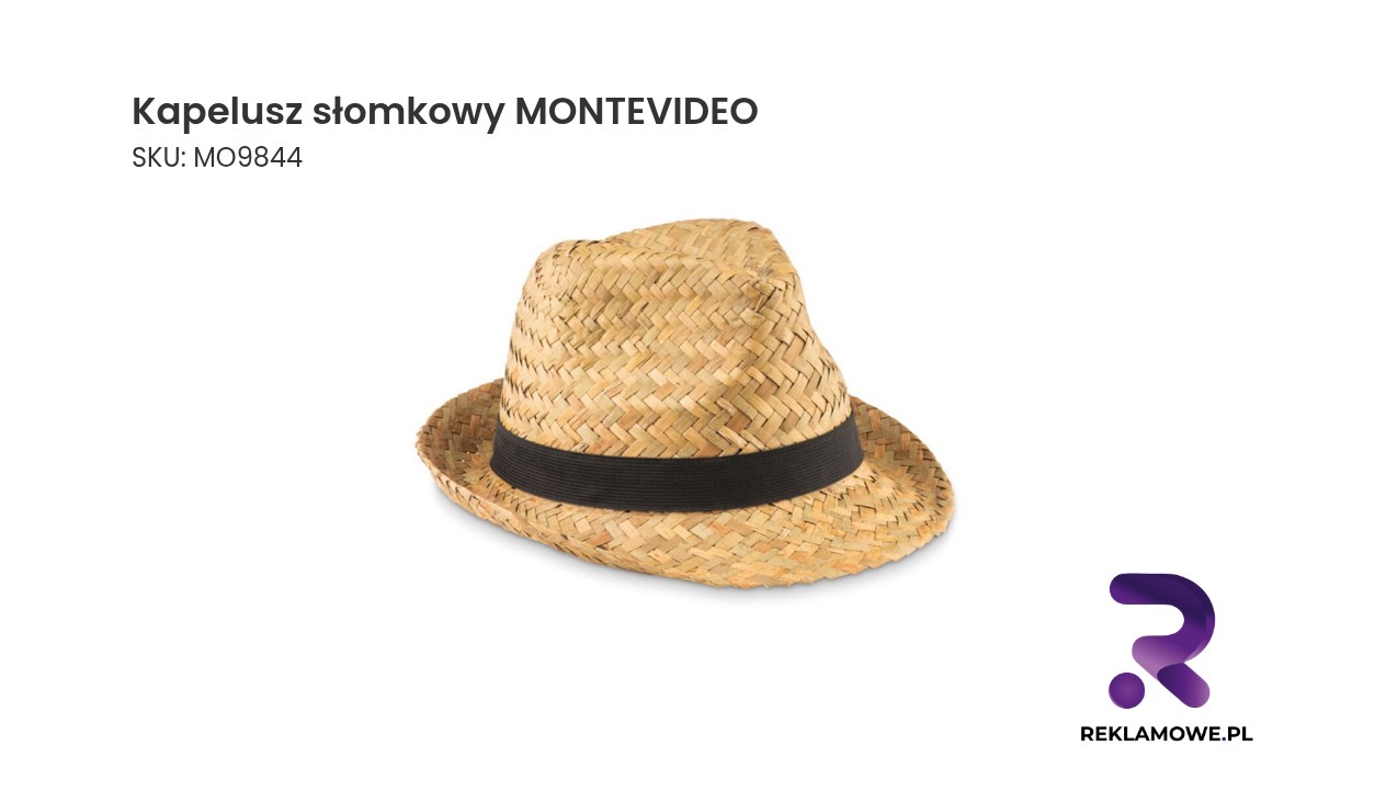 Kapelusz słomkowy MONTEVIDEO idealny na lato