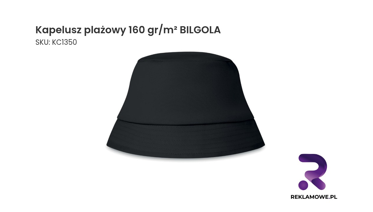 Kapelusz plażowy 160 gr/m² BILGOLA – lekki kapelusz na plażę