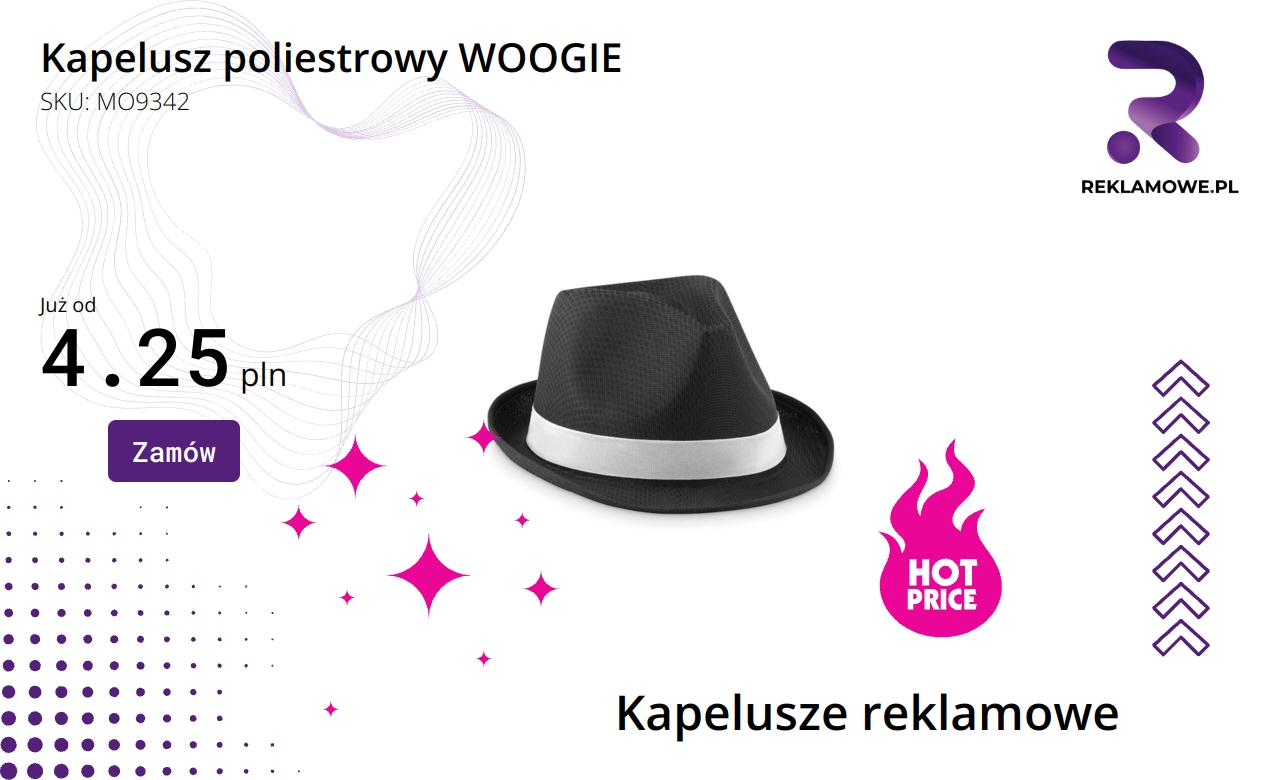 Kapelusz poliestrowy WOOGIE