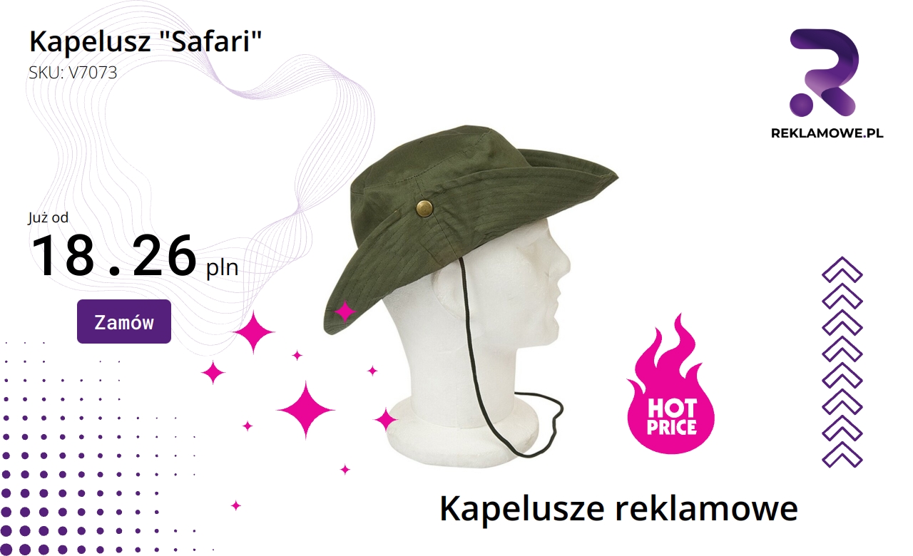 Kapelusz Safari idealny na podróż