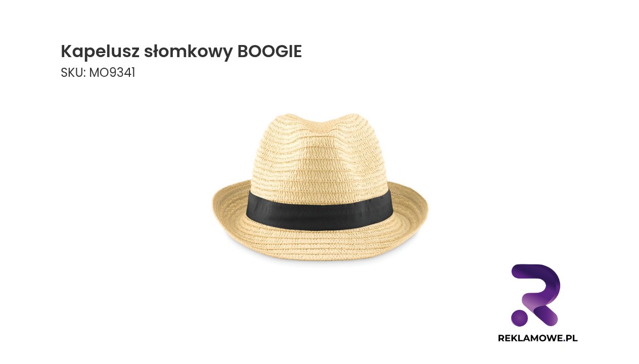 Kapelusz słomkowy BOOGIE – lekki letni kapelusz słomkowy