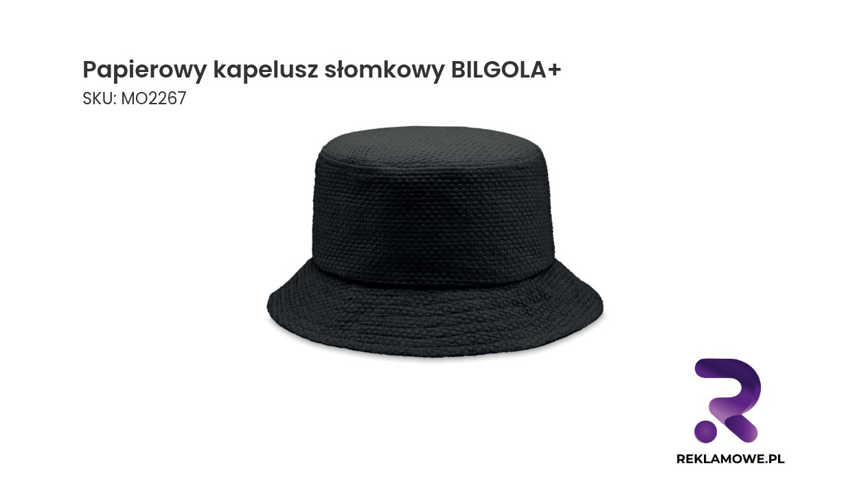 Papierowy kapelusz słomkowy BILGOLA+ w naturalnym kolorze